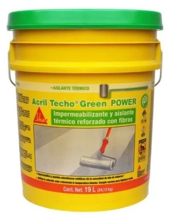 Acril Techo Green Power blanco Cubeta (19 L), Cub. 19,0 l