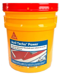 Acril Techo Power 6 años Rojo Cubeta ( 19 L ) Cub. 19,0 l 
