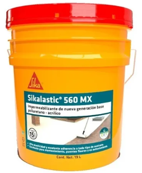 Sikalastic 560 Plus Rojo , Cub. 19 l