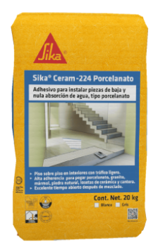 SikaCeram®- 224 Porcelanato Blanco  Saco 20 Kg