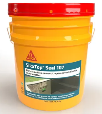 SikaTop Seal 107 Blanco (A+B) C/Cubeta, Cubeta 16.3 Kg