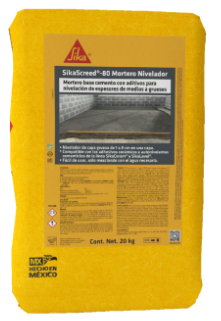 SikaScreed-80 Mortero Nivelador, Saco 20 Kg