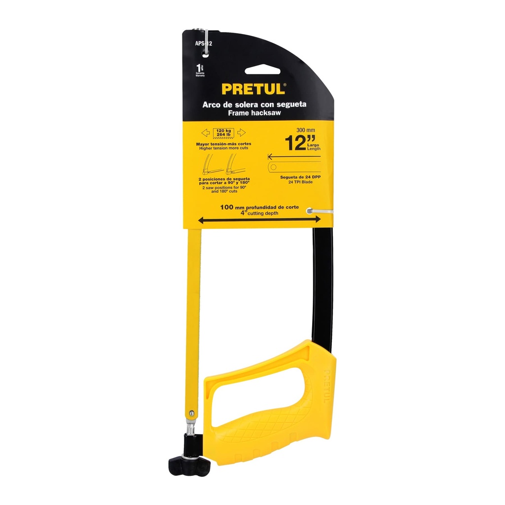 Arco 12' de solera para segueta, Pretul, 