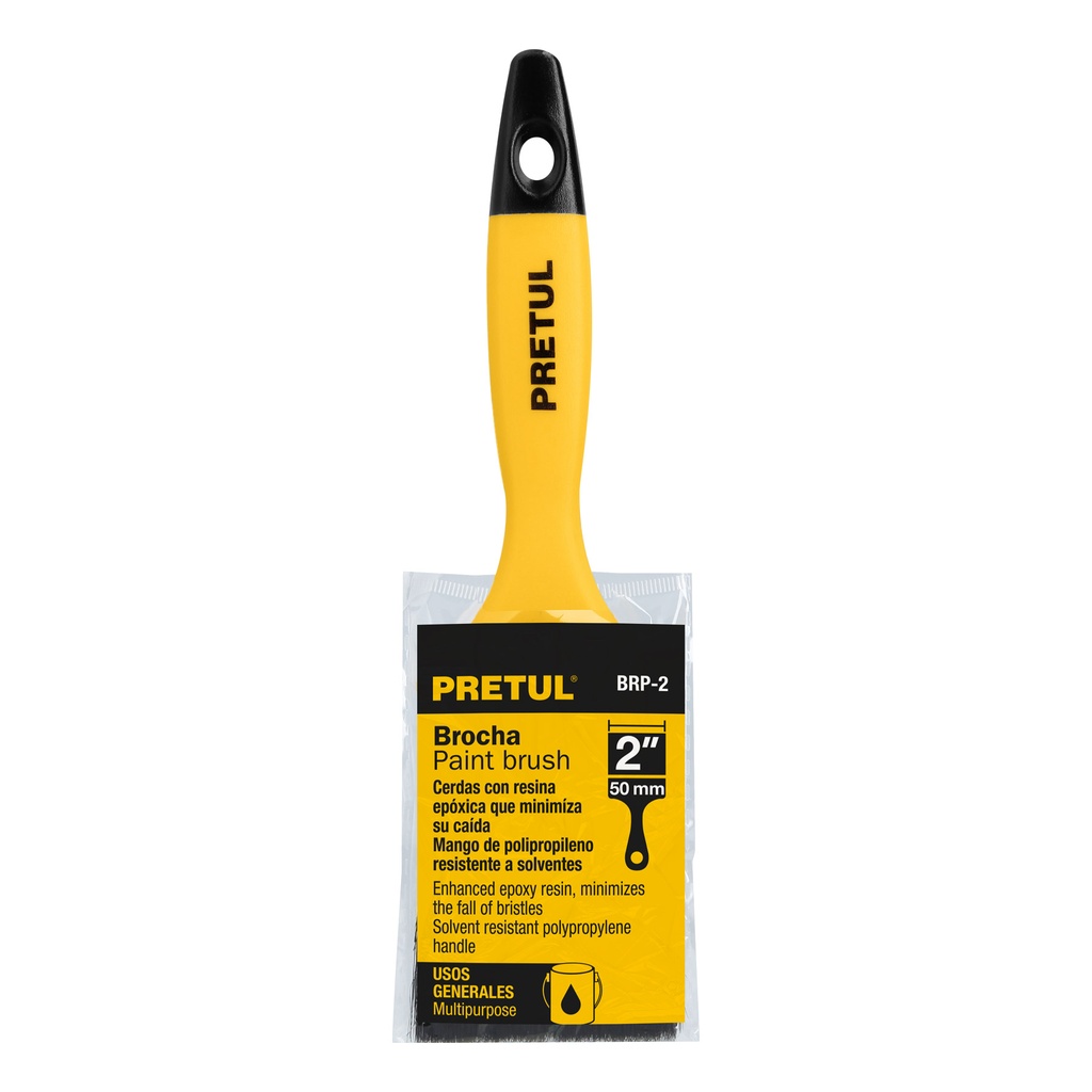 [21526-BRP-2] Brocha uso general de 2' con mango de plástico, Pretul, 