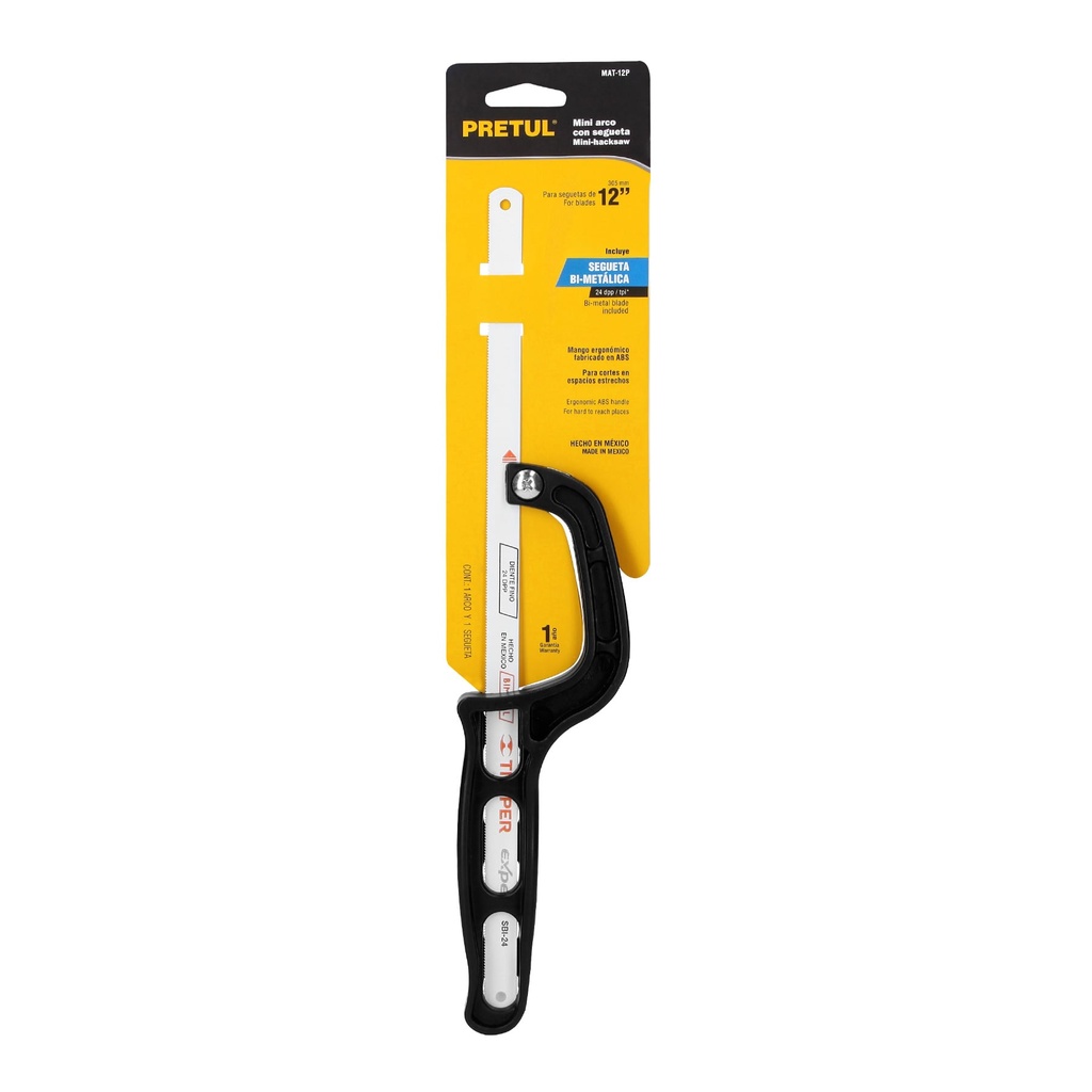 Mini arco 12' de plástico para segueta, Pretul, 