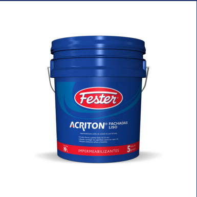 [3053066] FESTER ACRITON FACHADAS LISO BLANCO 5 Años, Cub 19 l