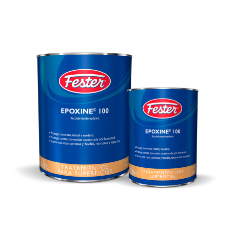 FESTER EPOXINE 100 GRIS CONCRETO, Unidad 4 l