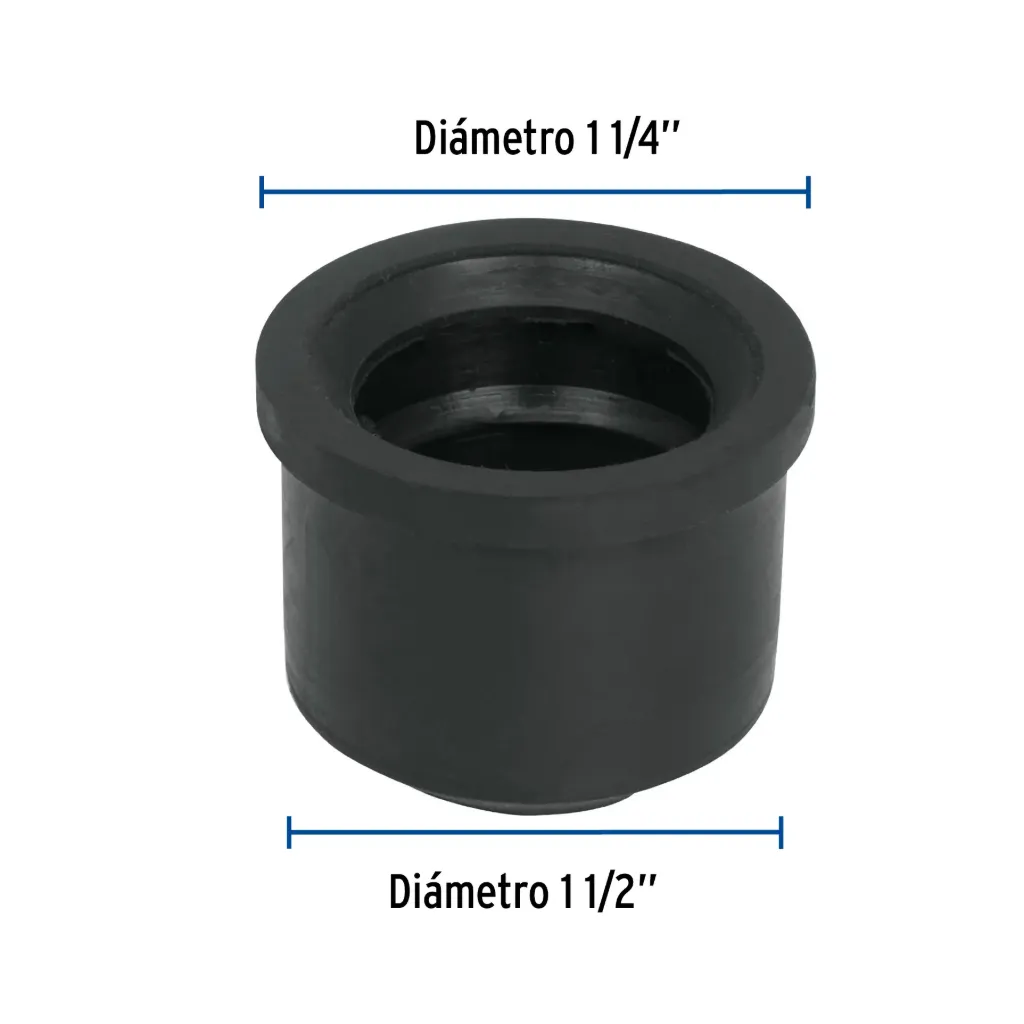 [49625-CHU-4032] Chupón de PVC, 1-1/2' x 1-1/4', Foset, 