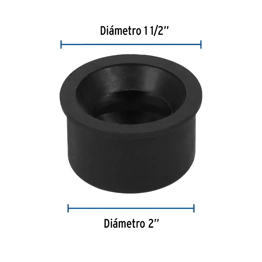 [49627-CHU-5040] Chupón de PVC, 2' x 1-1/2', Foset, 