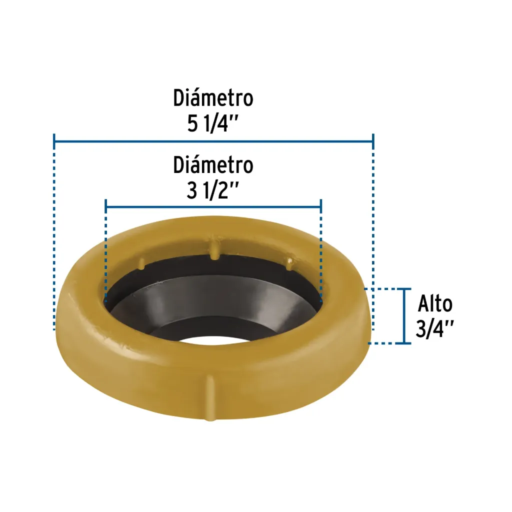 Cuello de cera con guía para WC, 170 g, Foset, 