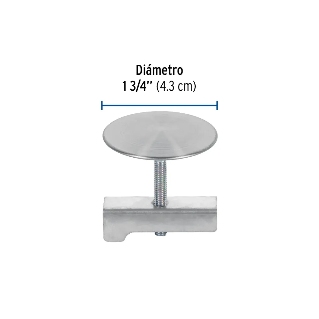 Cubretaladro de acero inoxidable 1-3/4' satín, Foset, 