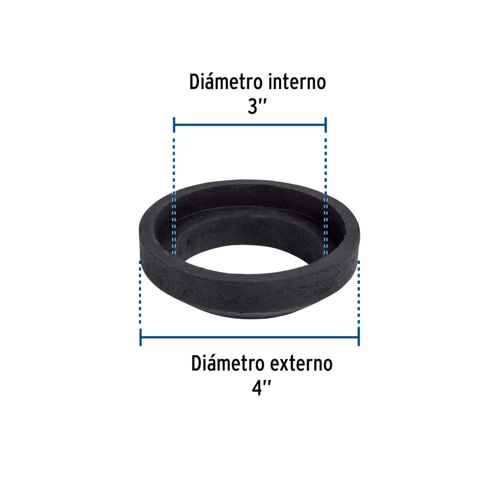[40088-EMU-3] Empaque unión tanque-taza para WC, 3', Foset, 