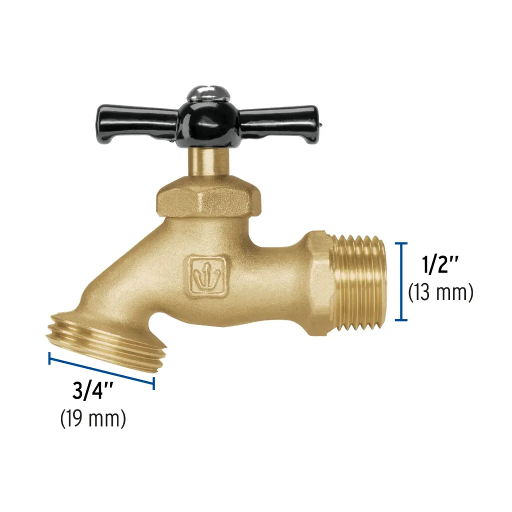 Llave p/manguera, de latón 100g, 1/2', granel, BASIC, 