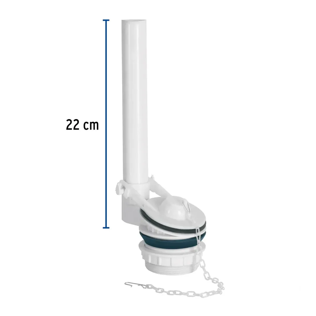 Válvula de descarga de plástico para tanque bajo, Foset, 