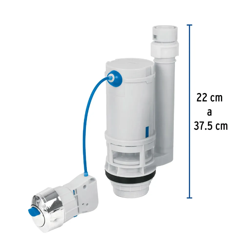 Válvula de descarga sistema dual para tanque bajo, Foset, 