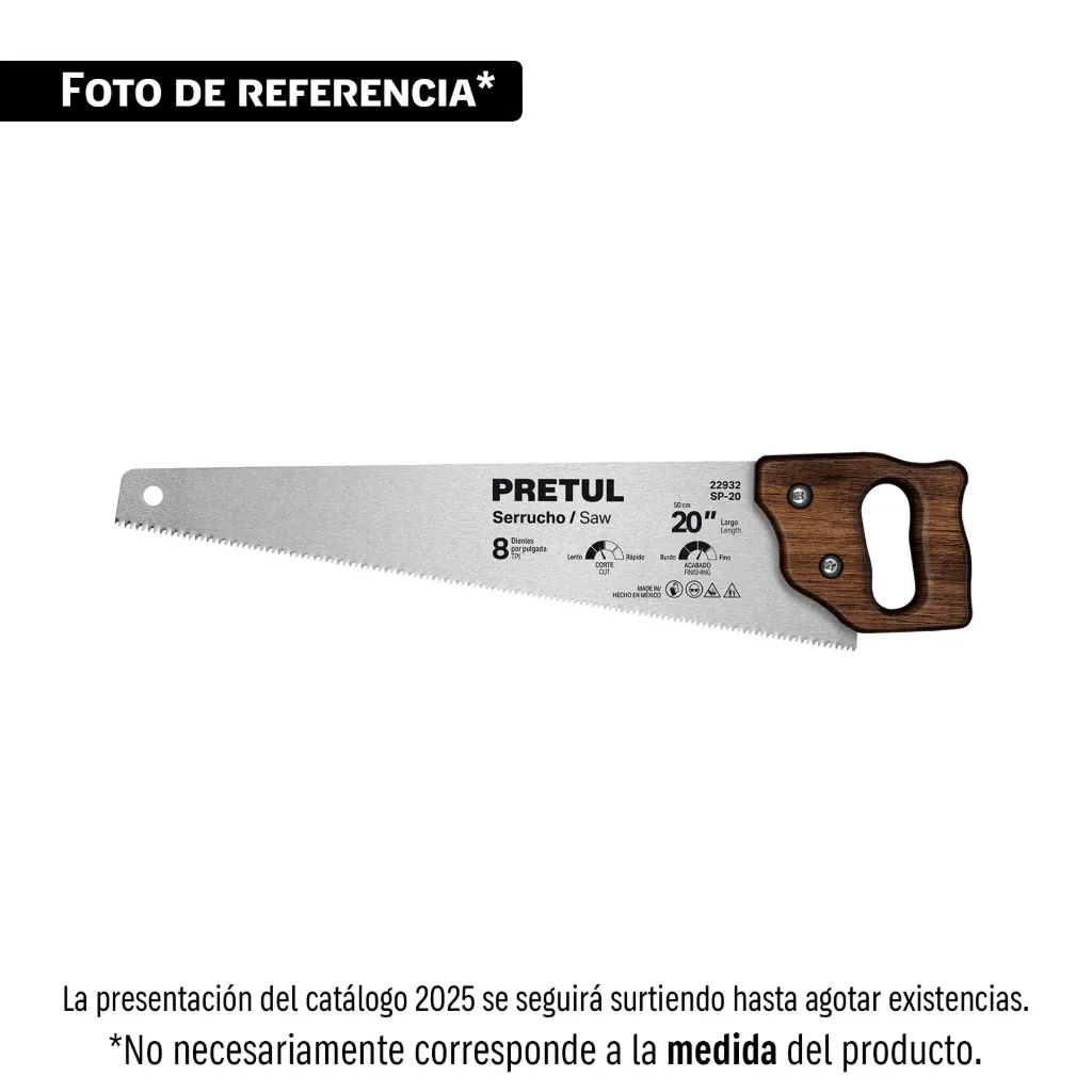 Serrucho 18' Pretul, 