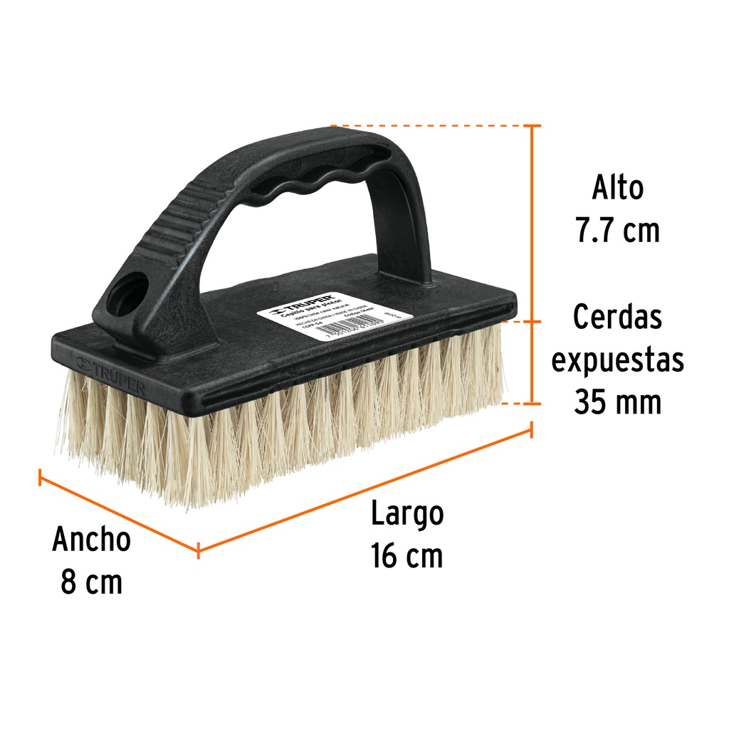Cepillo para pintor, para limpieza con cerdas de ixtle, 