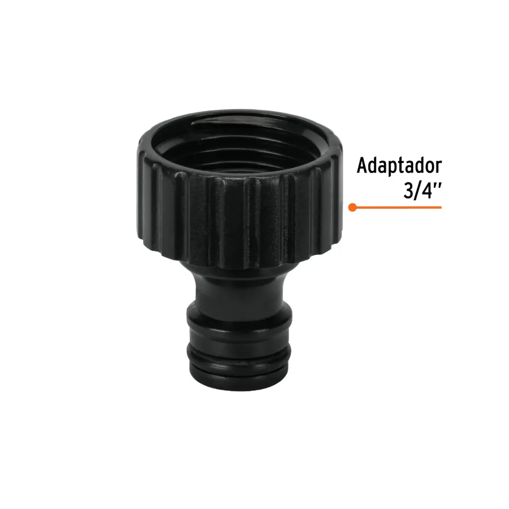Conector 3/4' rápido hembra de ABS, sistema click, Truper, 