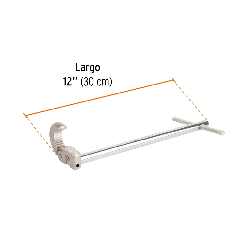 Llave 12' para plomero, Truper, 