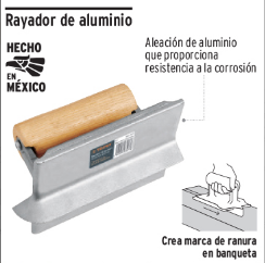 Rayador de aluminio, Truper, 