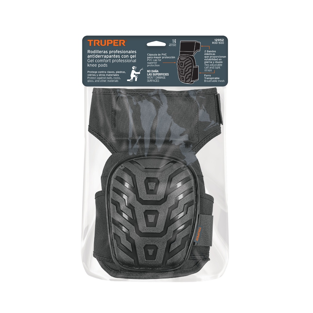 Rodilleras profesionales de PVC, Truper, Par