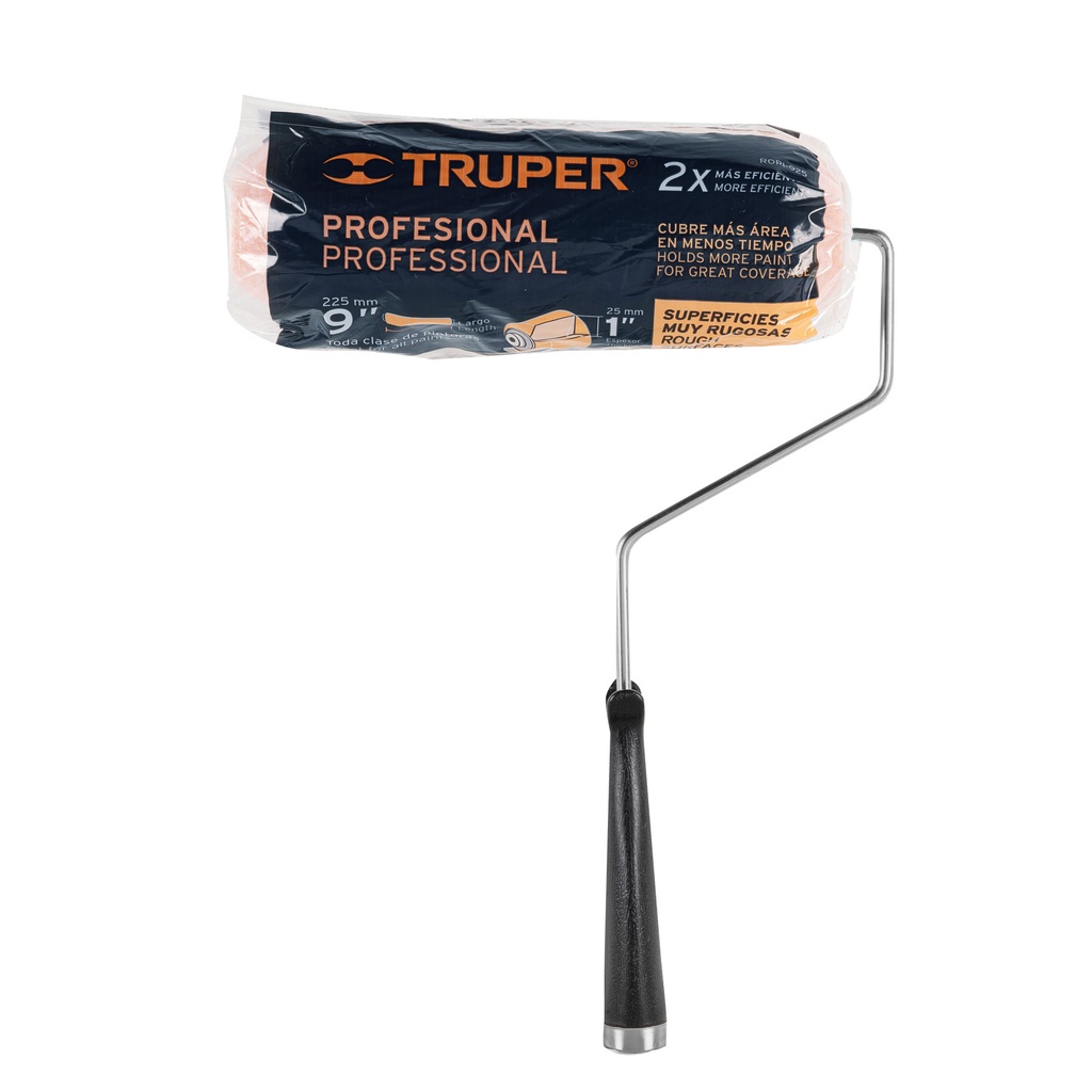 Rodillo para pintar 9' x 1' superficies muy rugosas, TRUPER, 