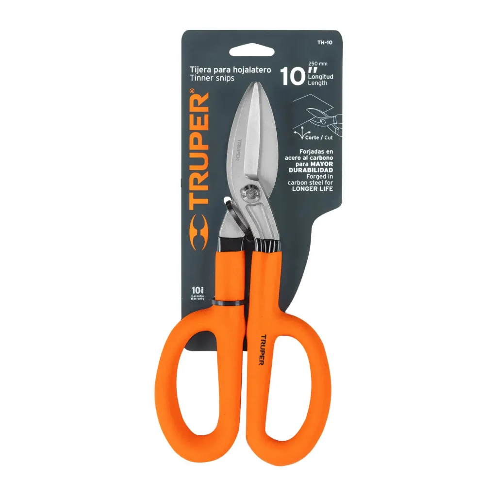 Tijera para hojalatero 10', Truper, 