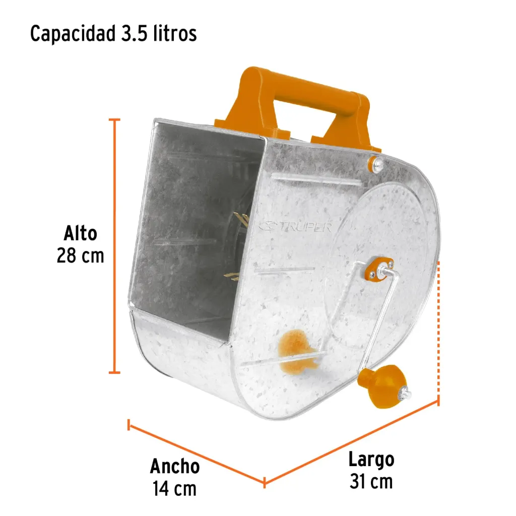 Tirolera galvanizada profesional, Truper, 