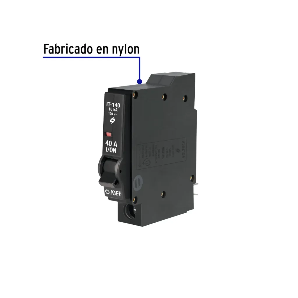 Interruptor de 1 polo 40A, enchufable, VOLTECK, 