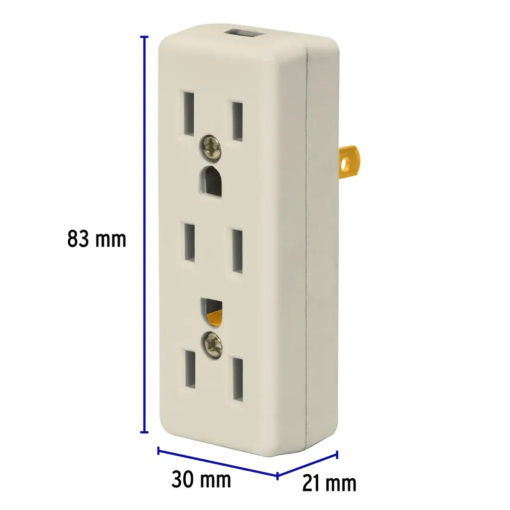 [46814-MUL-305] Multicontacto triple, 2 polos + tierra, Volteck, 