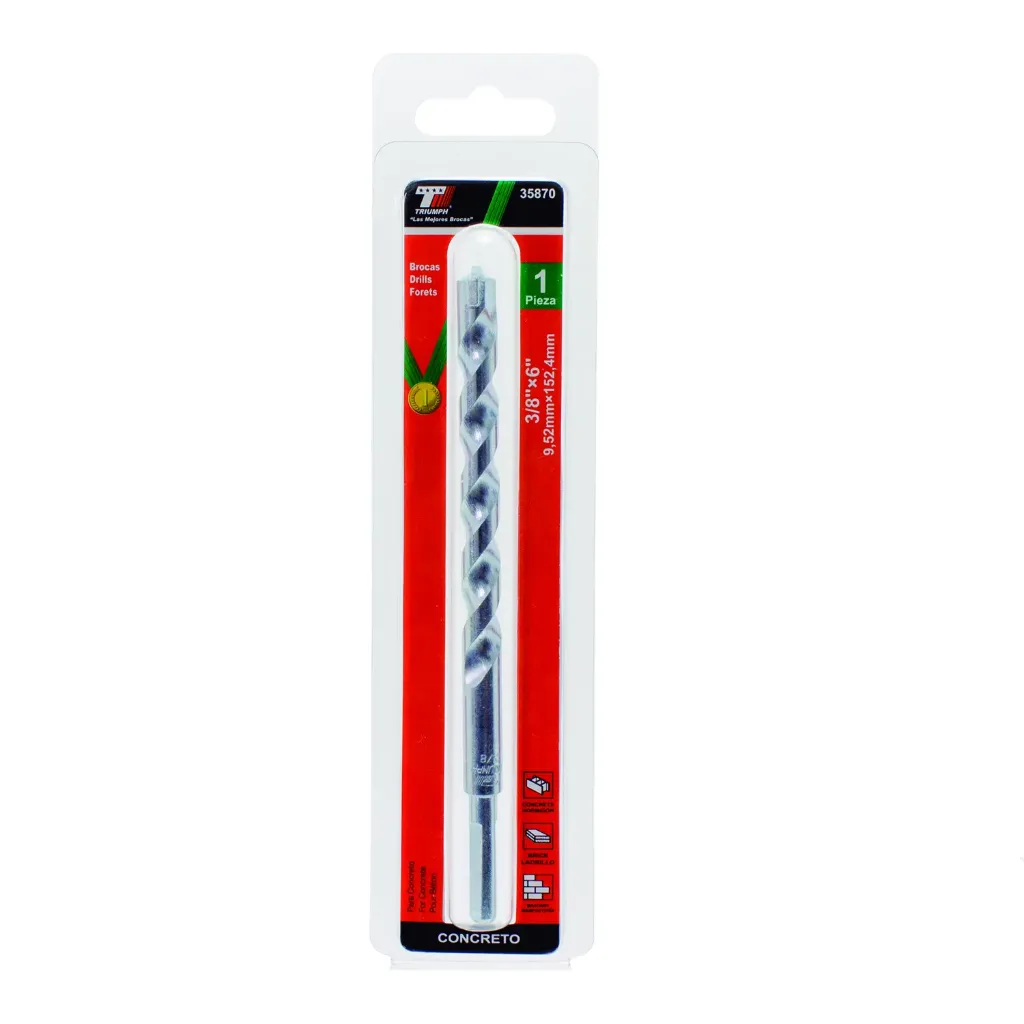BROCA P/CONCRETO 3/8" x 6" INDIVIDUAL, 1 PZA
