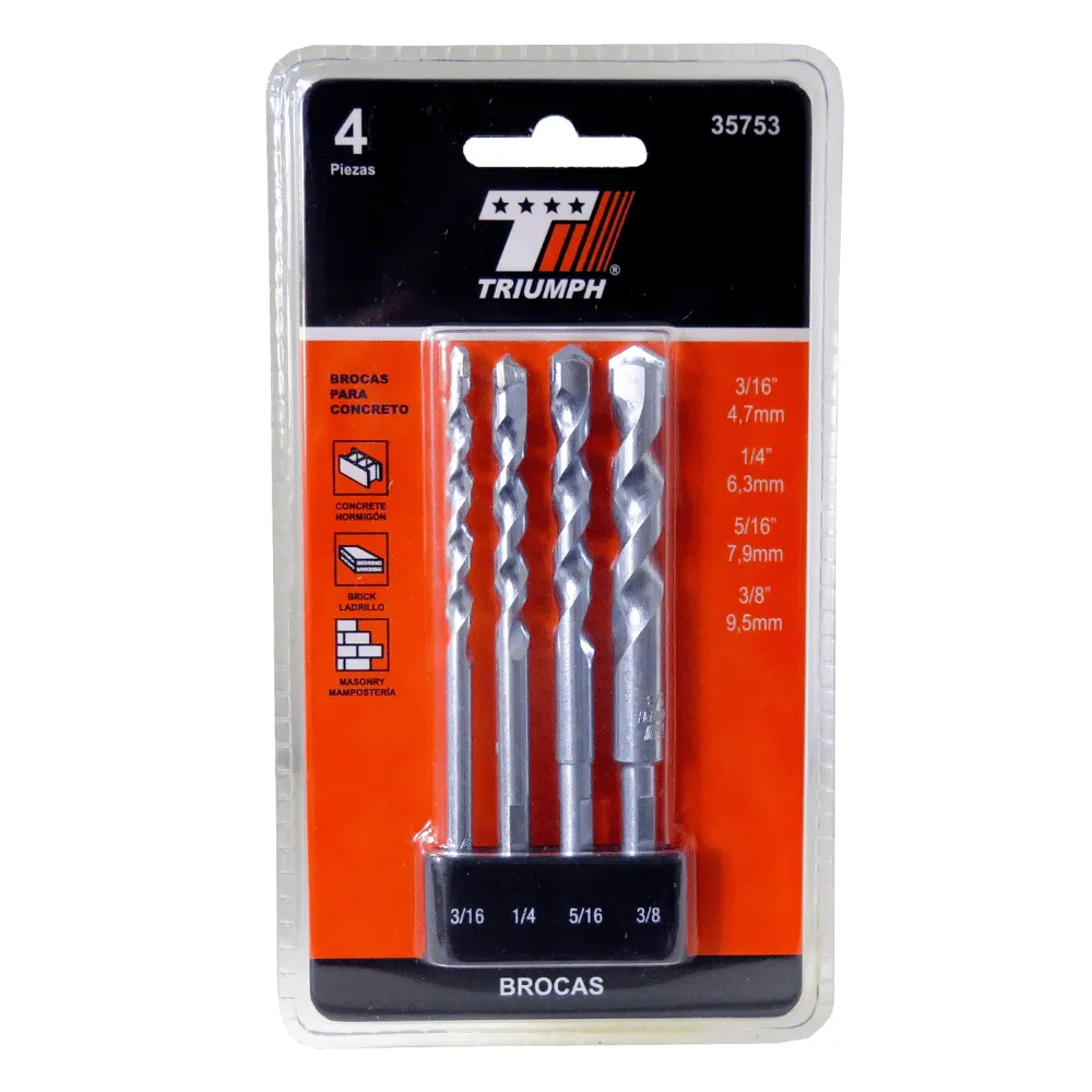 JGO.BROCA CONCRETO, JGO, 4 PZA