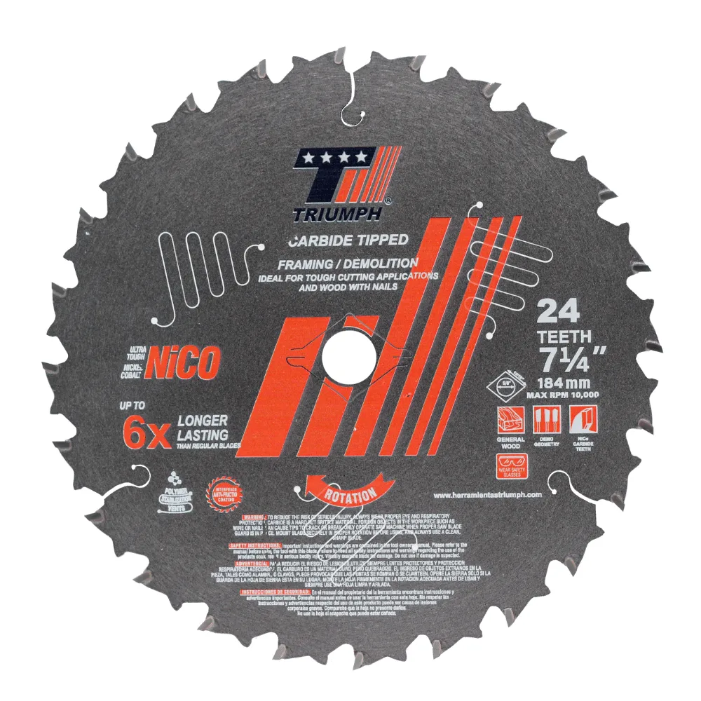 SIERRA CIRCULAR 7-1/4" X 24D DEMO ULTRA, 1 PZA