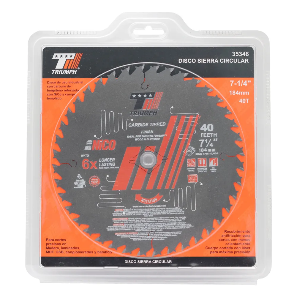 SIERRA CIRCULAR 7-1/4" X 40D ATB ULTRA, 1 PZA