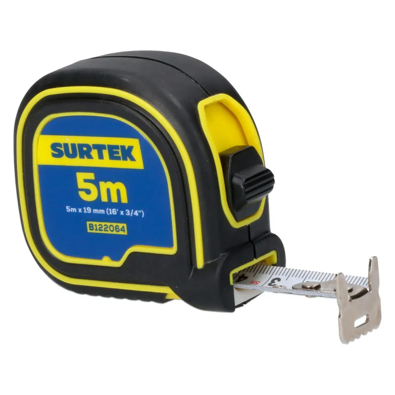 SURTEK FLEXOMETRO SOFT GRIP 5M X 19MM 16´X 3/4", Pieza