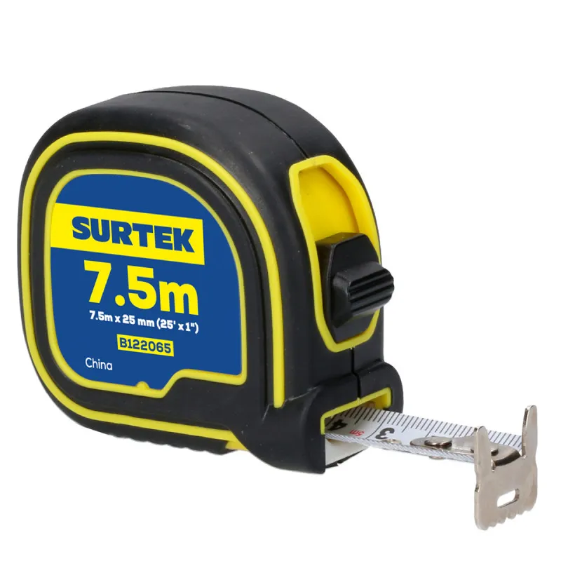 SURTEK FLEXOMETRO SOFT GRIP 7.5M X 25MM 25´X1", Pieza