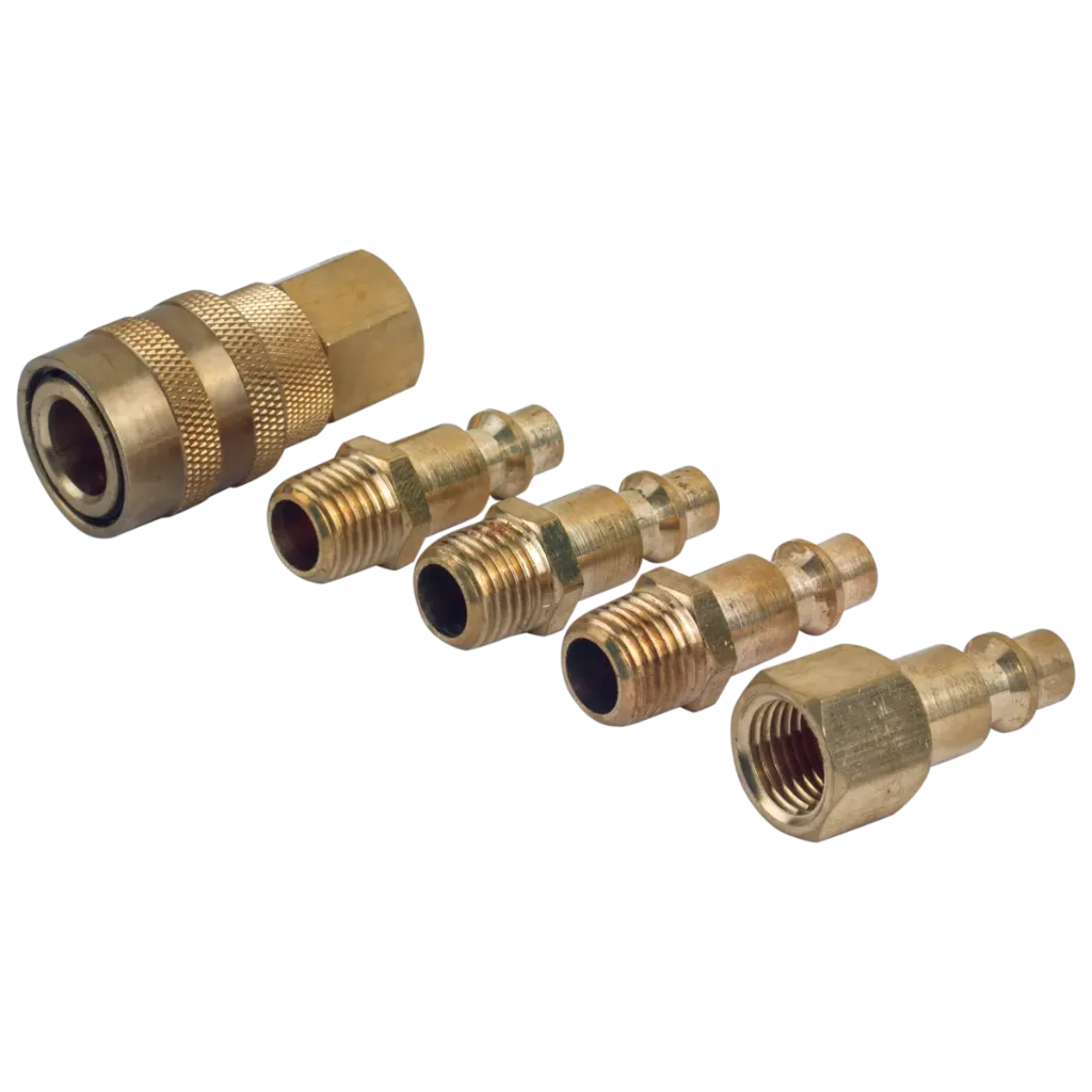 TRIUMPH CONEXIONES CAMBIO RAPIDO NIPLES 1/4", JGO, 5 PZA