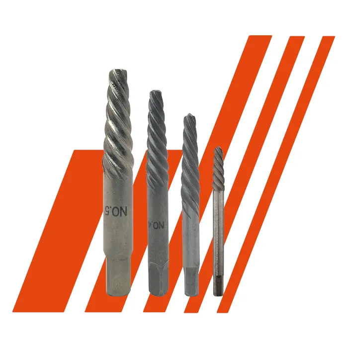 EXTRACTOR DE TORNILLOS, JGO, 4 PZA