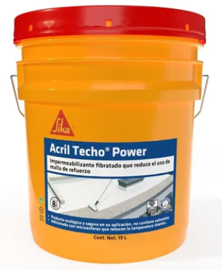 [418248] Acril Techo Power 8 años blanco Cubeta (19 L) Cub. 19,0 Ltr