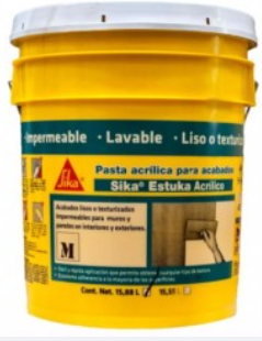 [809480] Sika Estuka Acrilico F Blanco, Cub. 24 Kg