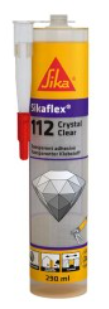 [609569] Sikaflex-112 Crystal Clear Transparente, Cartucho 290 ml