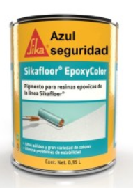 [444116] Sikafloor EpoxyColor Azul Seguridad Lata 0.25 Galon Lata 0.25 gal