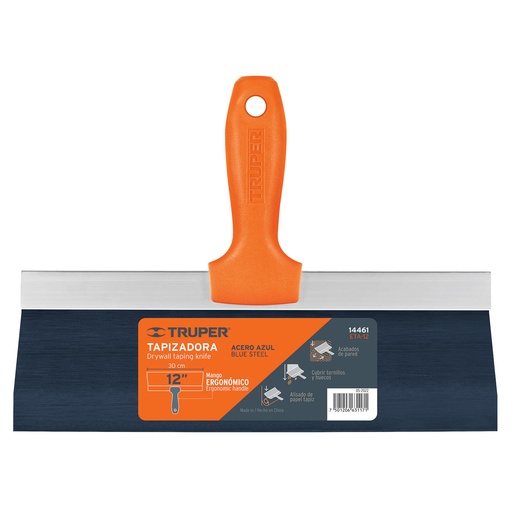 [14461-ETA-12] Espátula tapizadora de 12' acero al medio carbono, Truper, 