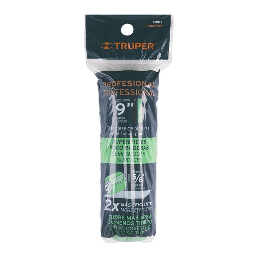 [13883-R-ROPI-915] Felpa para rodillo 9' x 5/8' superficies poco rugosas, 