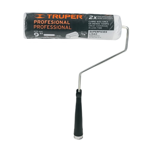 [13875-ROPI-910] Rodillo para pintar 9' x 3/8' superficies lisas, TRUPER, 