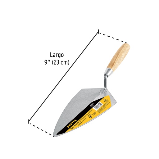 [21053-CT-9P] Cuchara para albañil 9' tipo Filadelfia, PRETUL, 