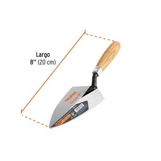 [102615-CT-8] Cuchara para albañil 8' forjada tipo Filadelfia, TRUPER, 
