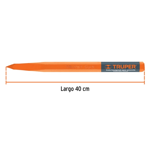 [13056-CU-1] Cuña para concreto de 1', Truper, 