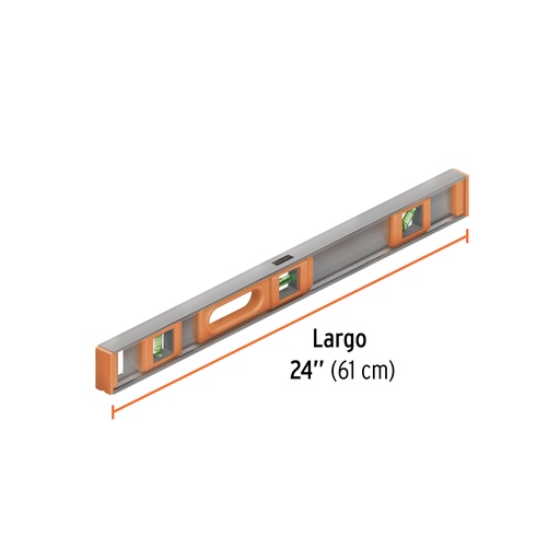 [17036-NP-24] Nivel profesional de 24' con protección de ABS, Truper, 